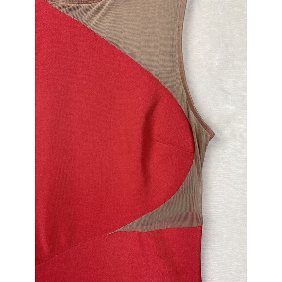 Vintage 70s Winwin Bodycon Dress Womens Small Knit Stretch Asymmetrical Party - Picture 4 of 11